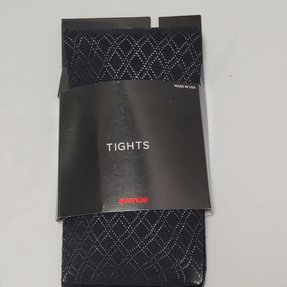 Avenue Texture Tights Black Diamond  Size E - Picture 1 of 4